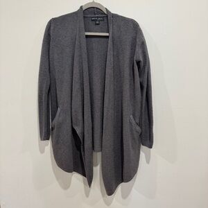 Barefoot Dreams Charcoal Open Cardigan